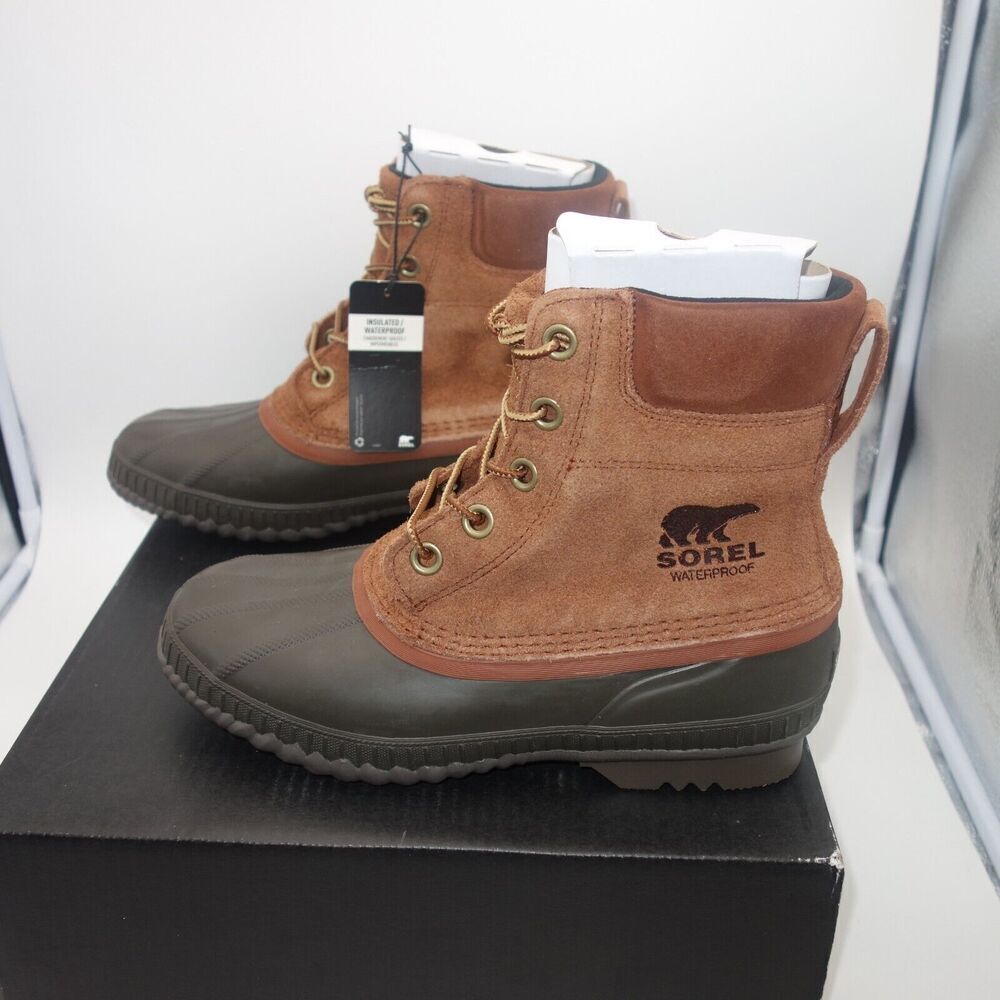NEW Sorel Men's Size 8 Cheyanne II Lace Up Duck Boots WP Insulated Brown - Picture 2 of 12